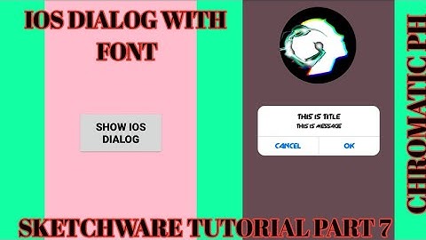 SKETCHWARE TUTORIAL PART 7: IOS DIALOG WITH FONT
