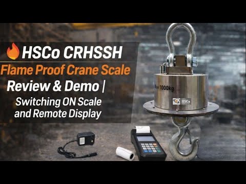Set a user name on a hanging scale wireless display 4 CRHSSH flame proof crane scale and remote display demo