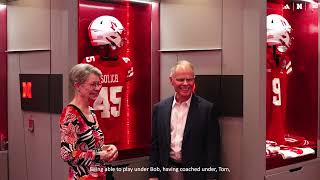 Special moment as Coach Solich steps foot inside the Frank Solich Locker Room for the first time