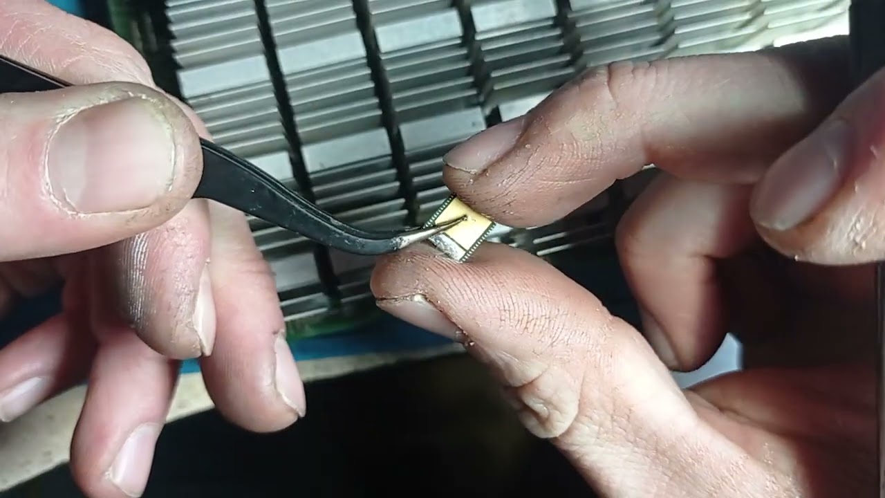 как залудить чип без трафарета