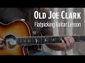 Old joe clark  beginner to intermediate bluegrass guitar lesson