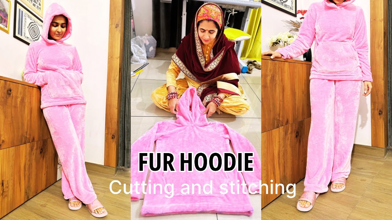 Fur Hoodie Cutting-stitching 🧵 | Easy method