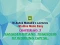 Management   financing of working capital  dr ashok mahadiks lectures  studies made easy 