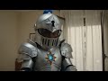 Shadow Milk Knight Cookie Mascot Costume On 1 Star Hotel In Madrid Spain