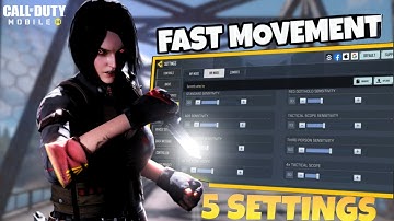 5 SETTINGS THAT GIVES YOU FAST REACTION AND MOVEMENT IN COD MOBILE | CODM TIPS AND TRICKS S3