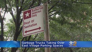 Garbage Trucks Taking Over East Village Parking Spaces