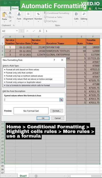 automatic-formatting-in-excel-shorts-shortvideo-excel-youtube