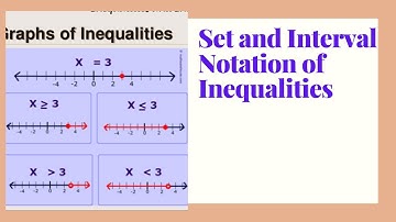 Set and Interval Notation - Part 1