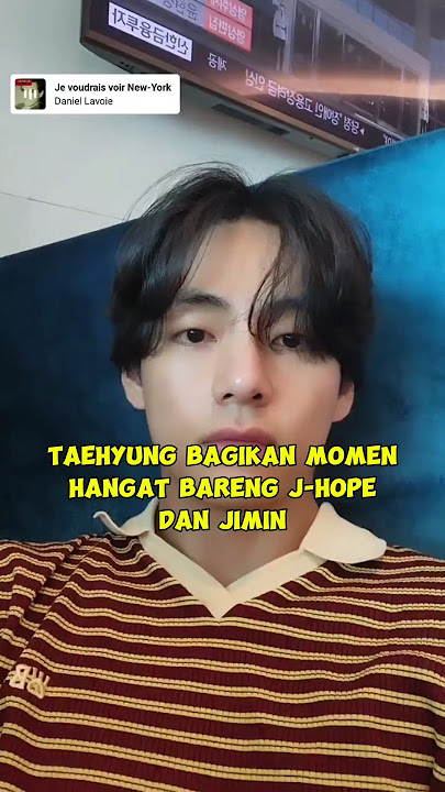 Taehyung Bagikan Momen Hangat Bareng J-Hope dan Jimin #Taehyung #BTS #jhope #jimin #kpop