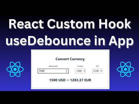 How to build your own useDebounce Custom Hook in React