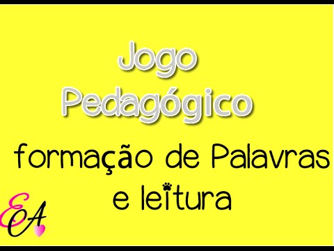 Forma Palavras: Jogos Pedagógicos para alfabetização.