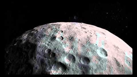 Fly Over Dwarf Planet C E R E S-Original NASA Vİdeo-HD-3D