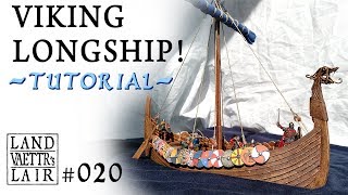 Crafting a Viking Longship (tutorial) for Tabletop RPG/ Wargaming