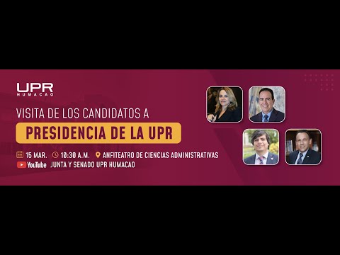 PANEL DE ASPIRANTES A LA PRESIDENCIA UPR
