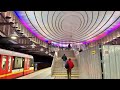 Polska jest piękna - WARSZAWA - metro ride from ONZ to WILSONA - Cận cảnh ga ngầm Metro