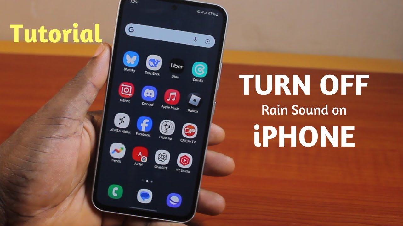 How to Turn Off Rain Sound on iPhone - YouTube