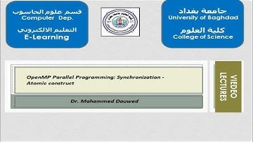 Parallel Programming: Synchronization - Atomic construct