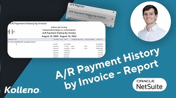 NetSuite Tutorial | A/R Payment History by Invoice