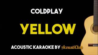 [Acoustic Karaoke] Yellow - Coldplay (Guitar Version with Lyrics)
