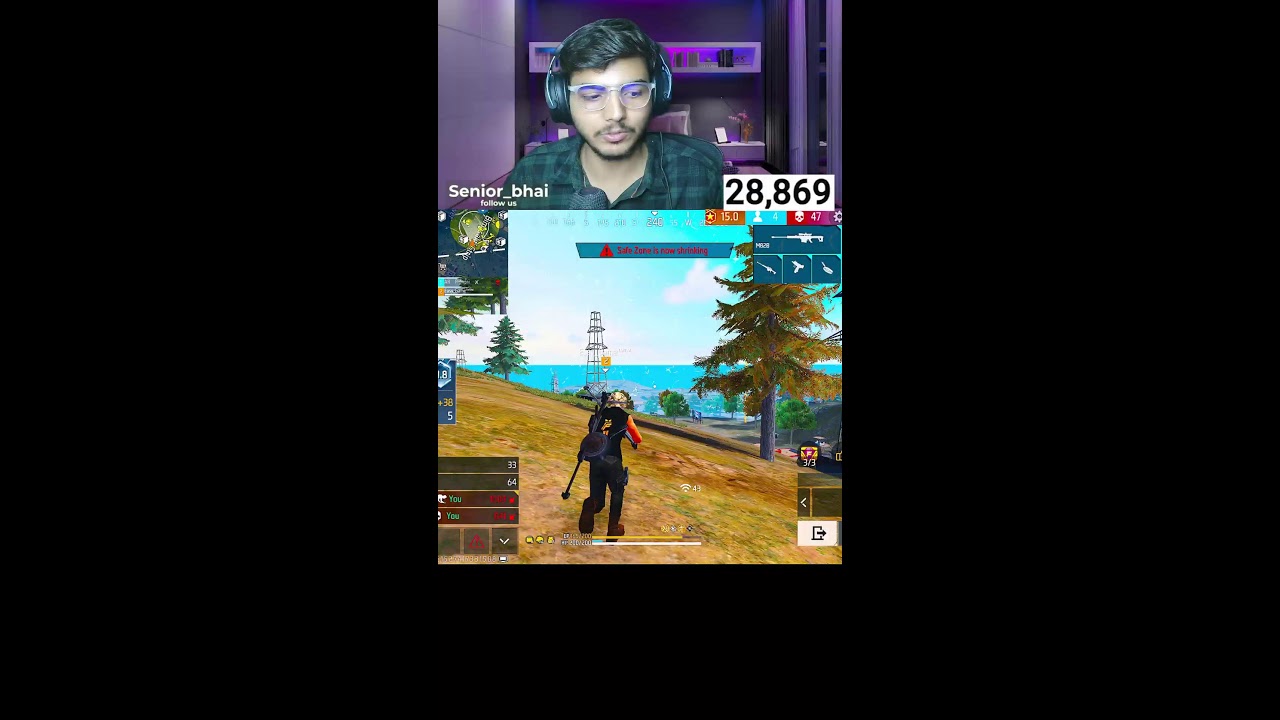 🔴 LIVE | Top 1 Grandmaster Push 🔥 | Free Fire Shorts Live #shorts  #shortslive  #freefire
