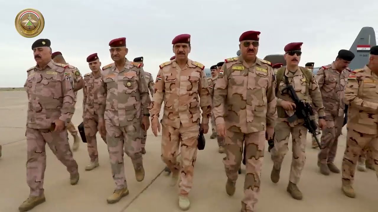 رئيس أركان الجيش ونائب قائد العمليات المشتركة يزوران قيادة الفرقة المشاة العشرين في سنجار