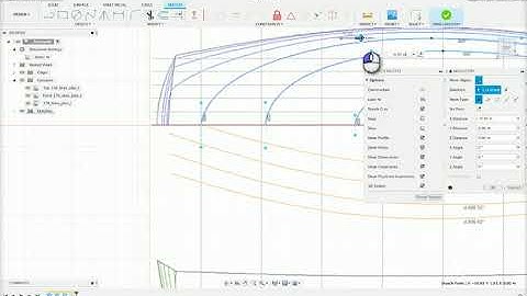 Fusion 360: Boat modelling from line drawings. Surface method.