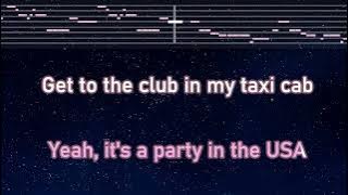 Karaoke♬ Party In The U.S.A. - Miley Cyrus 【No Guide Melody】 Instrumental, Lyric, BGM