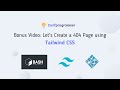 Bonus Video: Creating a 404 page for our Website