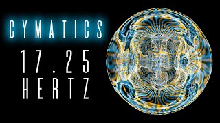 17.25 Hertz VISUALIZED with Cymatics