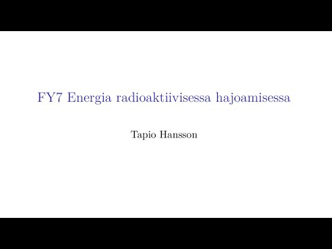 Video: Onko massattomilla hiukkasilla energiaa?