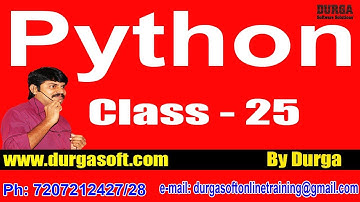 Learn Python Programming Tutorial Online Training by Durga Sir On 04-06-2018 @ 7AM