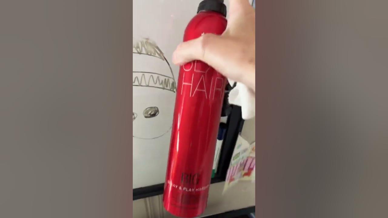 Hairspray removes permanent marker YouTube