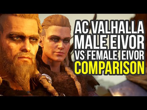 Assassin's Creed Valhalla Gameplay Male Eivor VS Female Eivor Comparison (AC Valhalla Gameplay)