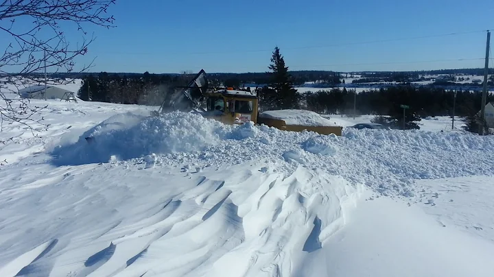 V Plow Part 1: MASSIVE SNOWFALL Prince Edward Isla...