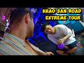 Khao san road extreme  crazy nightlife 