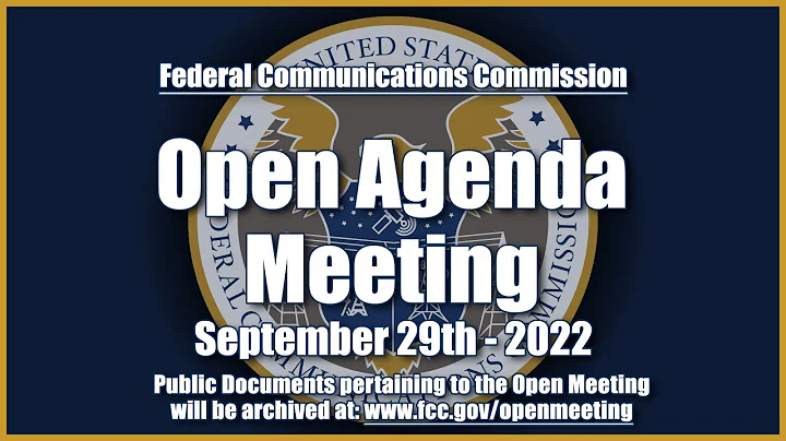 Open Commission Meeting - September 2022