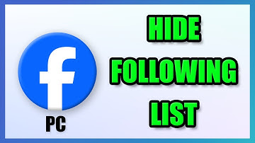 How to Hide my Following List in Facebook | PC Laptop | 2025