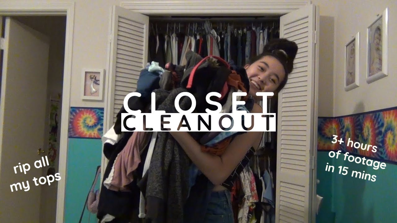 EXTREME CLOSET CLEAN OUT (very much needed) - YouTube