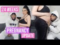 BABY BUMP + SYMPTOMS  | 24 WEEKS PREGNANCY UPDATE