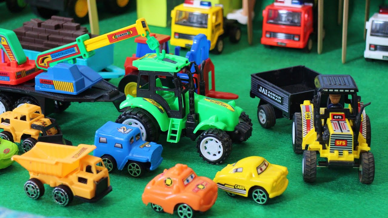 Kiki Toys for fun Toy Tractor Toy Helicopter Toy JCB Toy Train YouTube