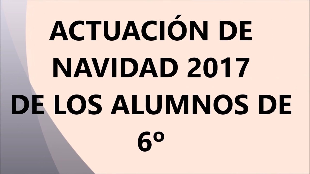 NAVIDAD 2017 SEXTO