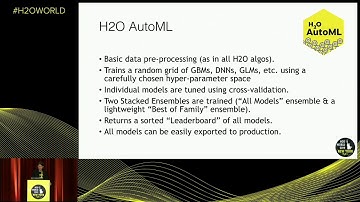 Erin LeDell, H2O.ai - Scalable Automatic Machine Learning with H2O - #H2OWorld 2019 NYC
