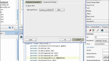 Working with JSF Managed Beans in JDeveloper