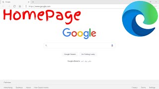 how to set google as homepage in microsoft edge browser