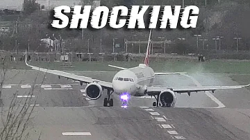 3rd Time Lucky ? 😱 TURKISH AIRLINES AIRBUS A321NEO 😱 3 LANDING ATTEMPTS Birmingham Airport ( BHX )