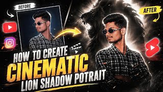 🦁 HOW TO CREATE CINEMATIC LION SHADOW PORTRAIT | VIRAL AI PHOTO EDITING TUTORIAL 🔥 screenshot 1