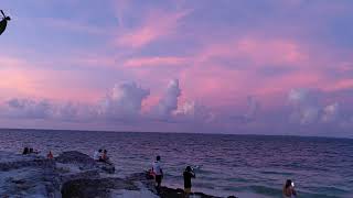 Cancun. Sunset over the Caribbean Sea.