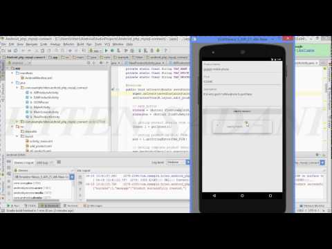 Php android app connect using json part 2