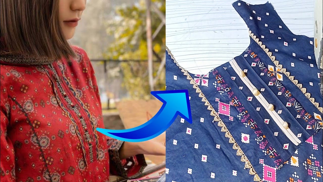 blouse front neck designs | blouse designs indian | how to stitch blouse |  Neck designs for suits, How to stitch blouse, Kurti neck designs latest  fashion