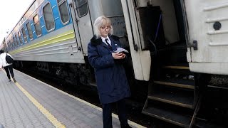 #2 Solo on a train crossing the Ukrainian border to Kyiv